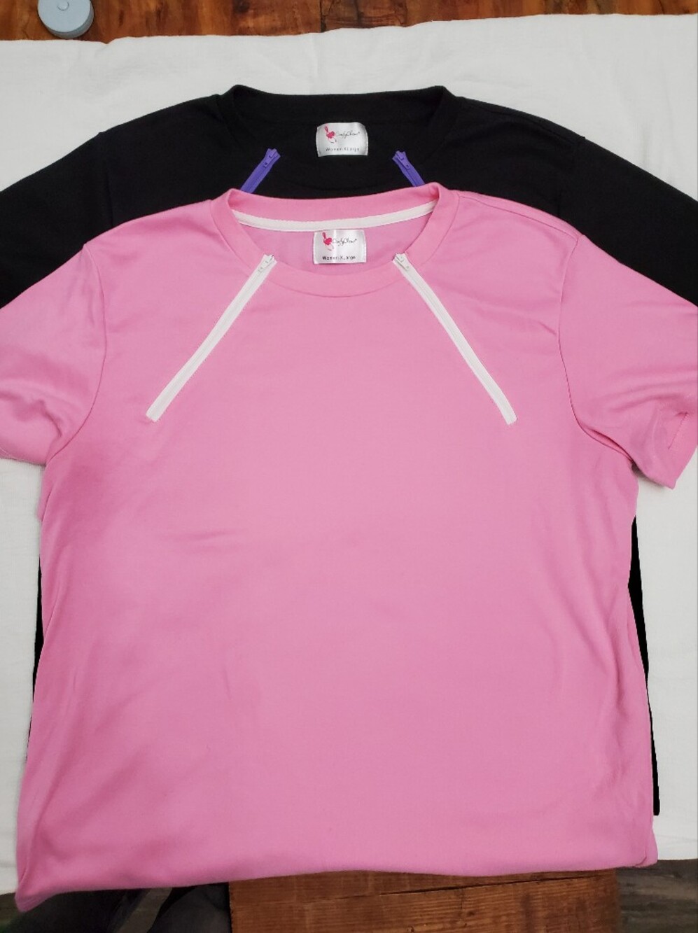 Comfy Chemo Port Access Shirt Bundle Womens XL Black & Pink Adaptive Tops
